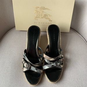 Burberry Wedge Sandals